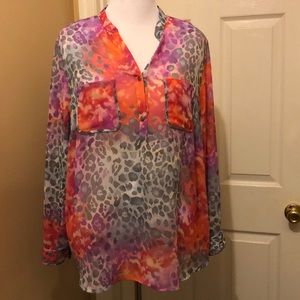 Sheer polyester blouse